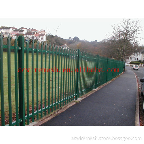 professional design pvc palisade garden fence